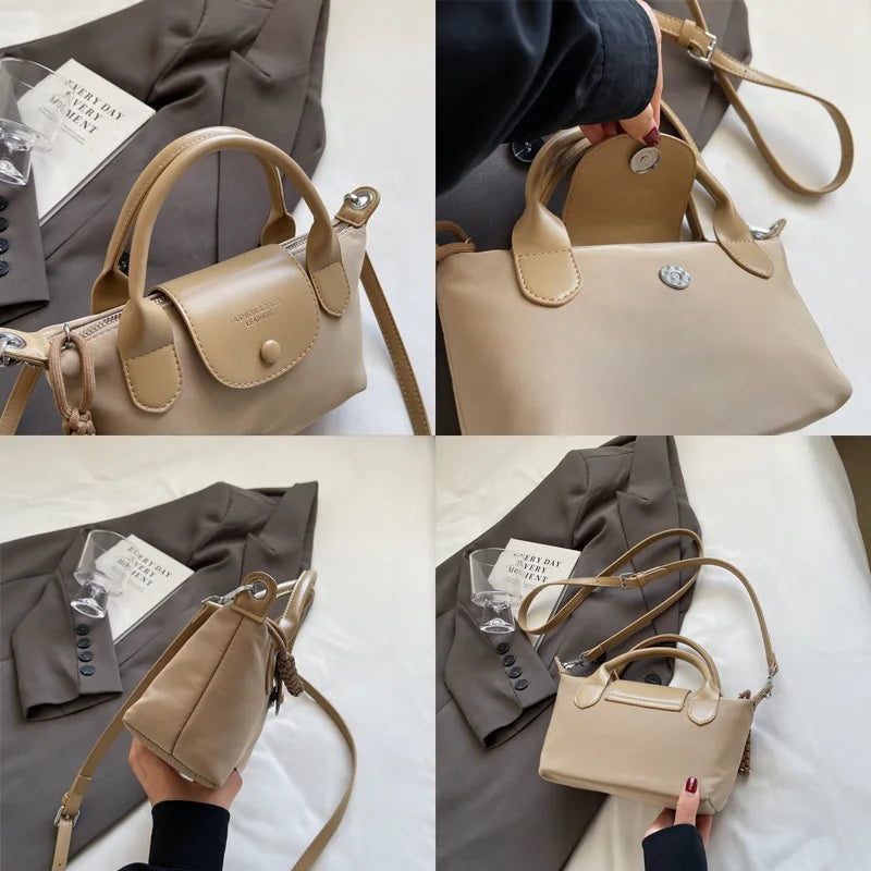 Fashion Lightweight Simple Ladies Shoulder Bag, Large Capacity Durable Classic Ladies Crossbody Dumpling Bag, All Seasons