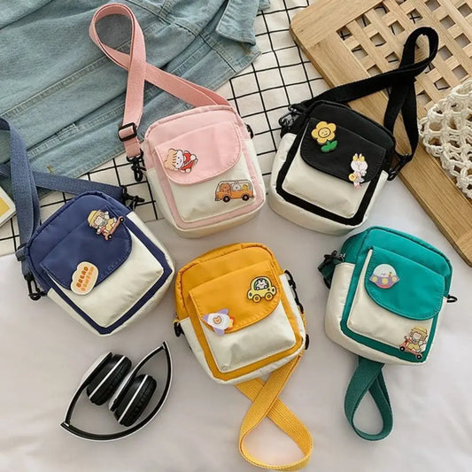 Mini sacs à bandoulière en nylon pour filles