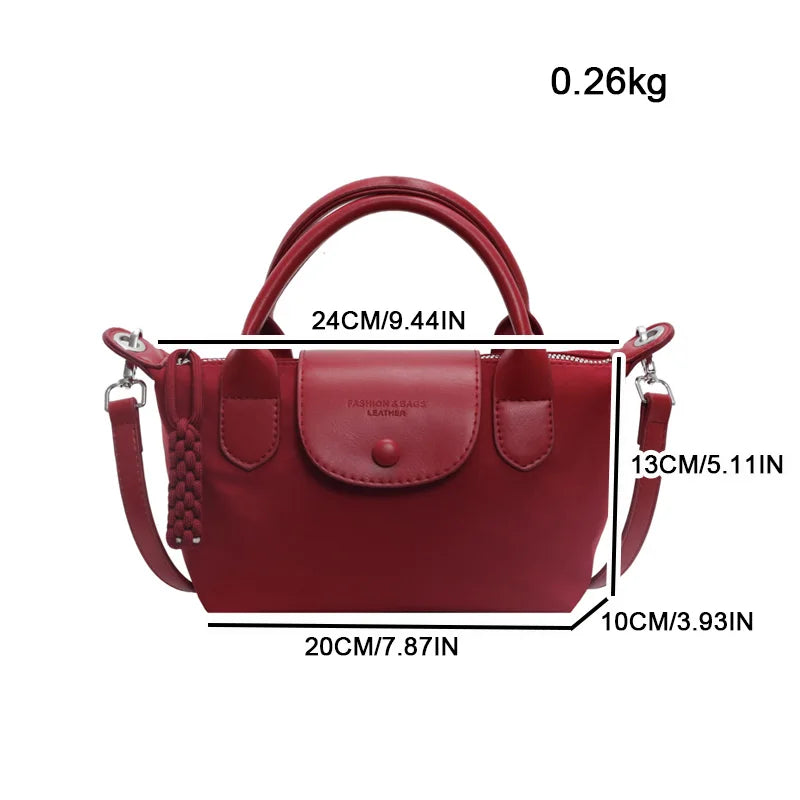 Fashion Lightweight Simple Ladies Shoulder Bag, Large Capacity Durable Classic Ladies Crossbody Dumpling Bag, All Seasons